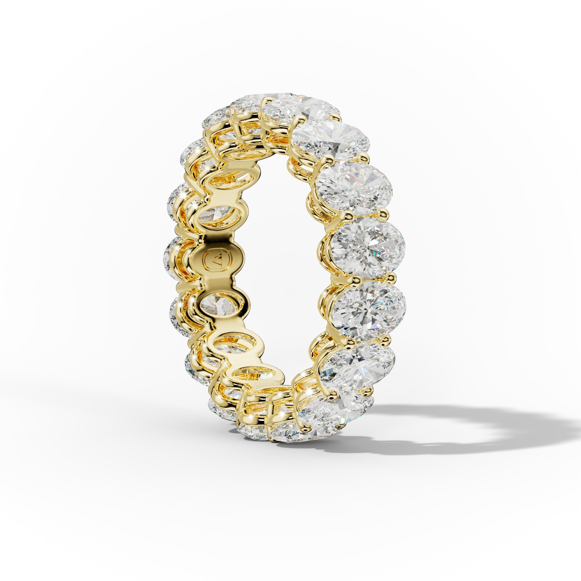 6.0 Carat Oval Cut Diamond Eternity Band Shared Prong